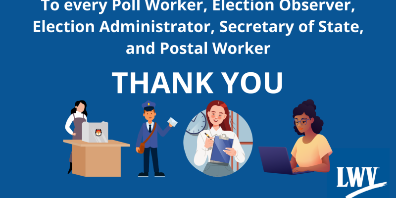 Thank you election workers