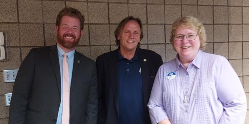 Kathy Tingelsted with legislators