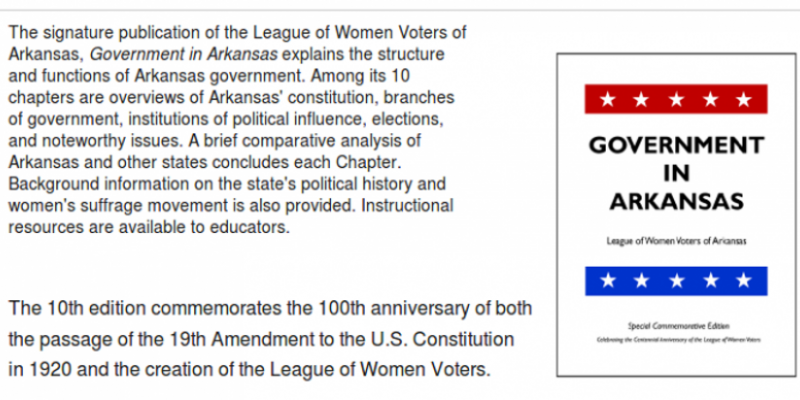 Government in Arkansas 10th edition