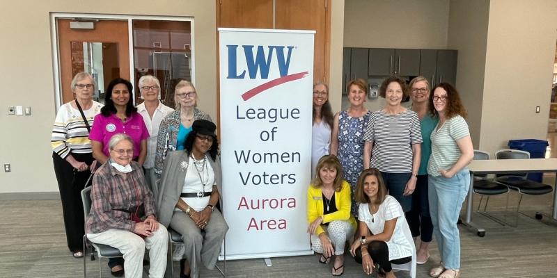 Aurora Illinois Alderwomen join the League for coffee and conversation on the state of Aurora.