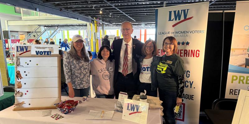 LWV Members with Congressman Bill Foster LWV Members with Congressman Bill Foster