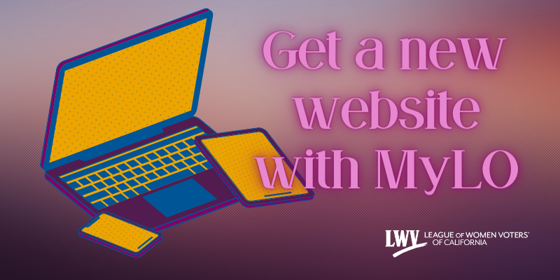 Get a new website with MyLO! Clip art of laptop, tablet, and mobile phone