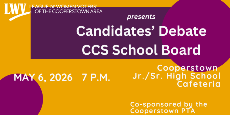 Ad for candidates debate