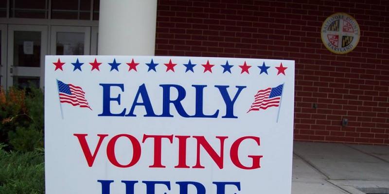 Early Voting Sign Early Voting