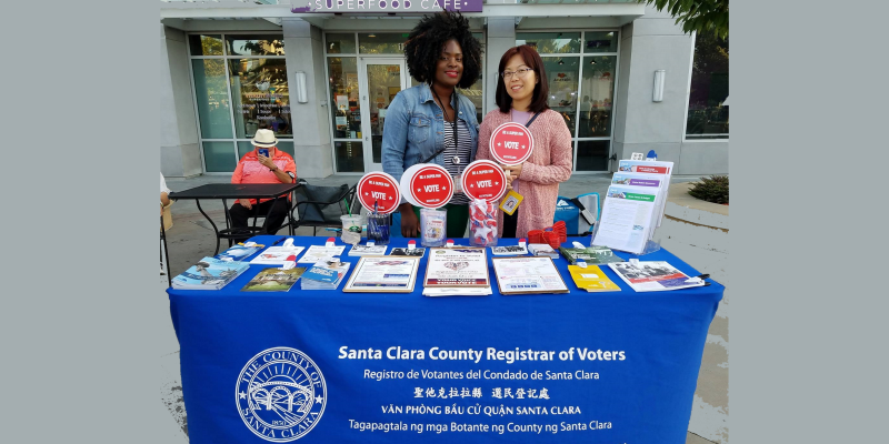 LWV-CS Registering Voters in Santa Clara County