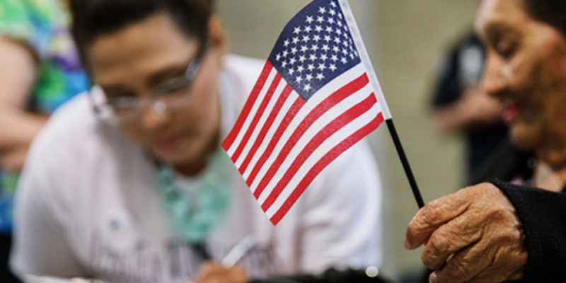 League member, Marilu, helps new citizen