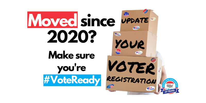 NVRD 2022, Moved since 2020? Make sure you're #VoteReady