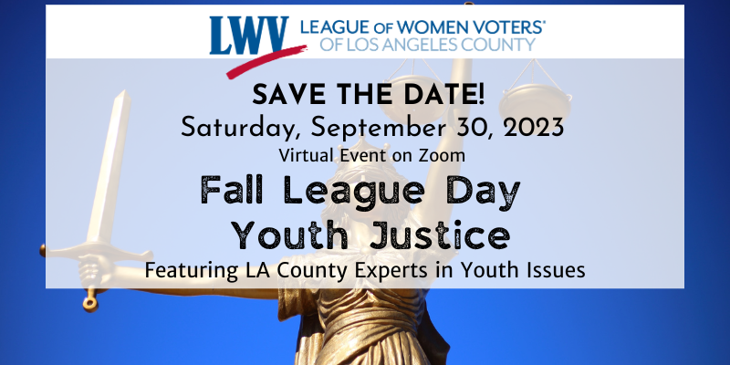 Fall League Day on Youth Justice, September 30, 2023