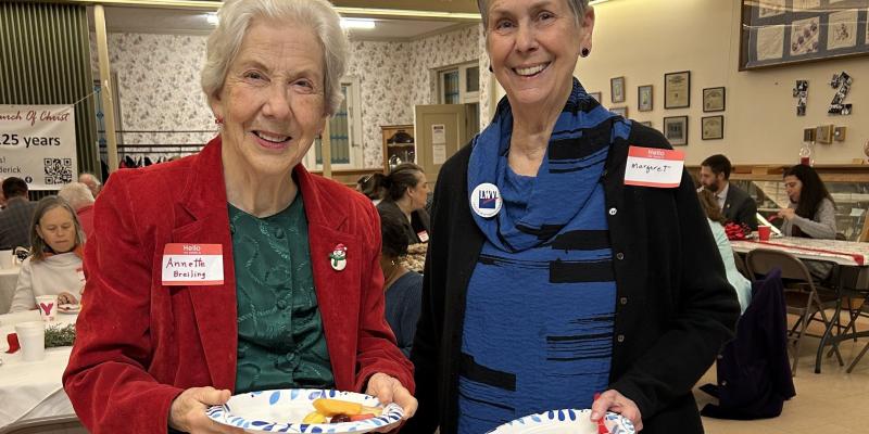 Annette and Margaret at legislative breakfast 2023