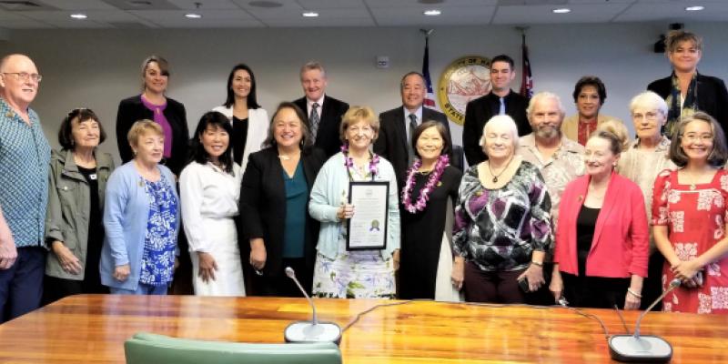 Hawai'i County Council celebrates League's 100th Anniversary on Feb. 5th