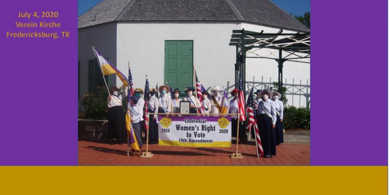 Women of Gillespie County Celebrate Centennial Women's Right to Vote