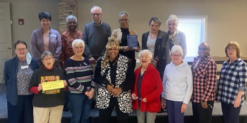 LWVHC members host Conway Mayor Blain, Feb 2025