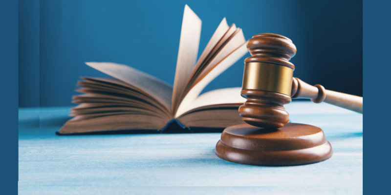 gavel and book