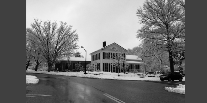 Hudson winter b&w