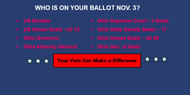 who is on the ballot Nov 3