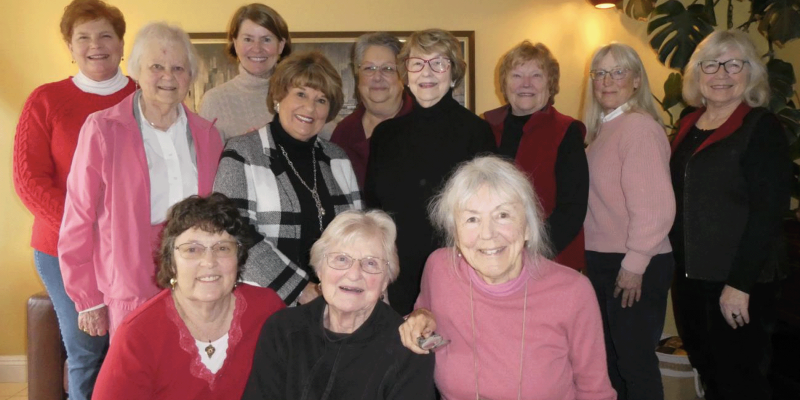 Pictured are (back row) Connie Smith, Byrd Lochtie, Maggie Fleming, Judy Bennett, Lorey Keele, Judith Stoffer, Carolyn Prescott, Anne Wasson, Debbie Hartman (front) Donna Clark, Kay Escarda, Debbe Hartridge.