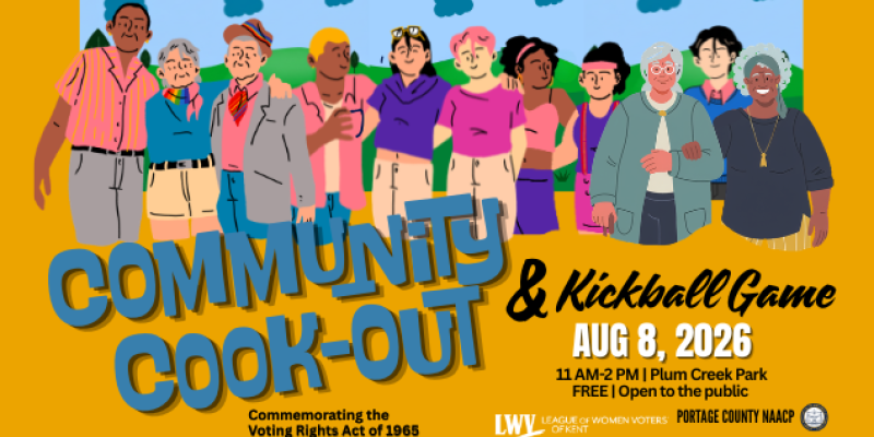 Aug 8 Commnity Cookout and Kickball Game 2026