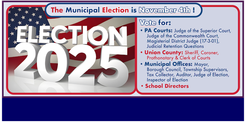 Municipal Election is November 4th 2025