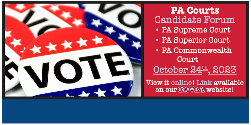 View PA Courts Candidate Forum online 2023