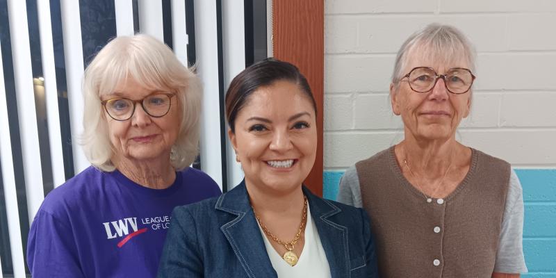 League Members with State Senator Lena Gonzalez