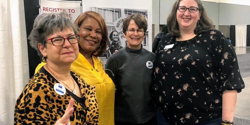 LWV - Ga, Dekalb and Marietta working together at the Bonner Brother Hair Show!