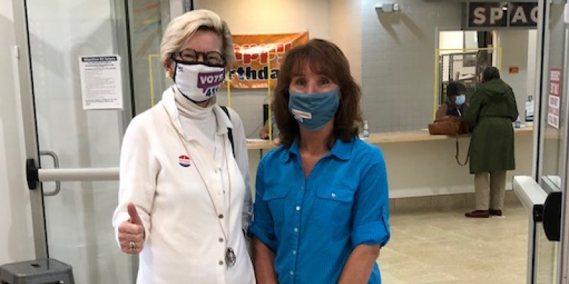 two early voters Montgomery County