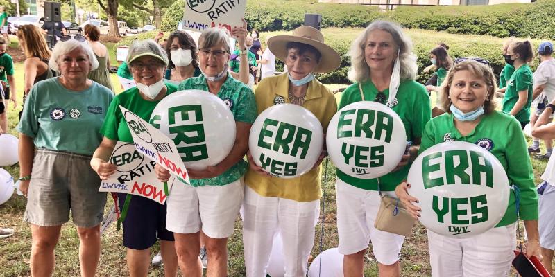 League members gather in Raleigh for Inequality Day in Aug. 2021