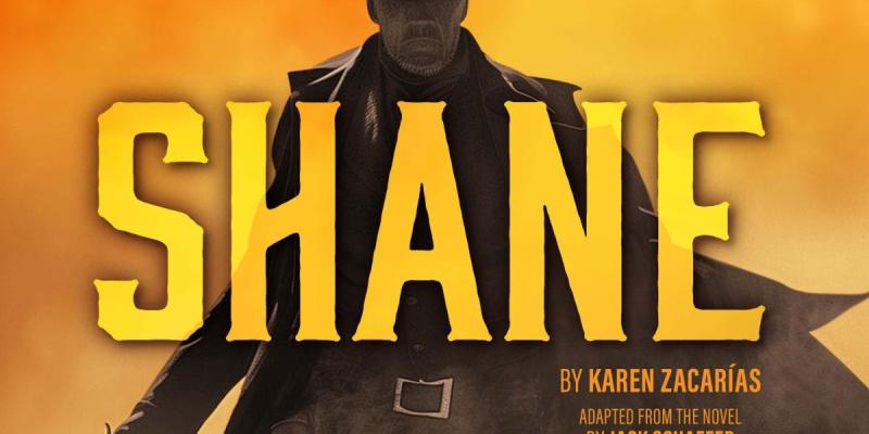 PCPA promotional poster for the play "SHANE"