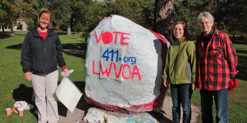 Painting the Rock for Vote411