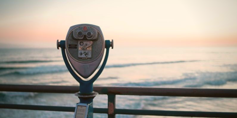 Photo of Coin Operated Binoculars on a Pier