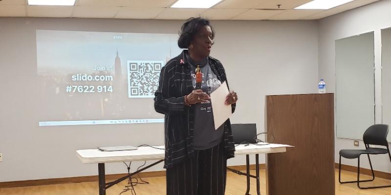 Vivian Covington, LWVPFA Voter Services Chair Vivian