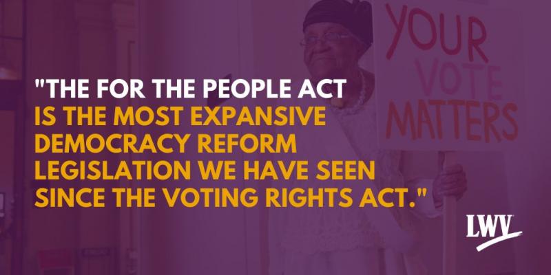 Contact Senators about "For the People Act"