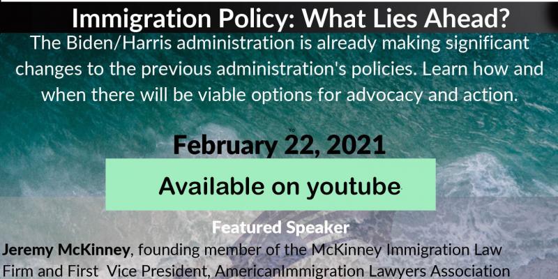 Jeremy McKinney Immigration Options in the Biden Administration
