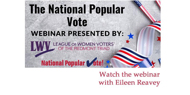 Webinar on the National Popular Vote on YouTube.