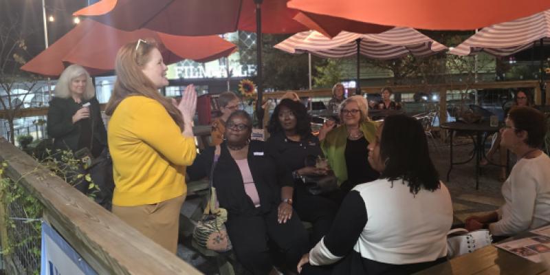 League Members and Guests Gather to Learn about Arkansas Rising Initiative and Judicial Victory