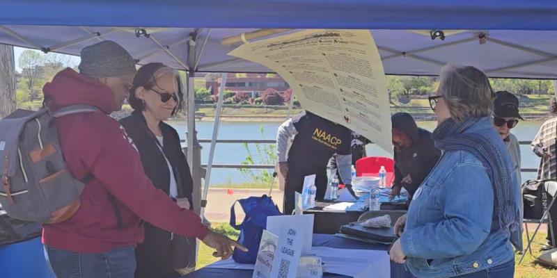 LWVPC Represents at the Community Fair on No Kings III Day