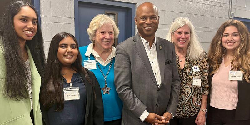 LWVRB Youth members at Lake Park High School