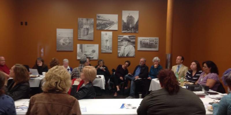 Hosting Lunch with the League, our monthly speaker series