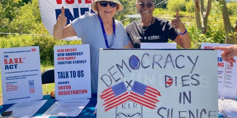 Democracy dies in silence. Join a League near you. 