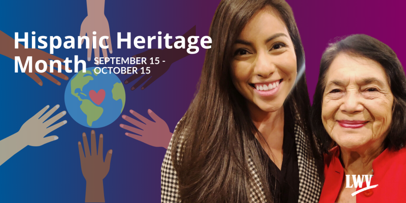 Hispanic Heritage Month, Sept. 15-October 15 with young and older Latina 