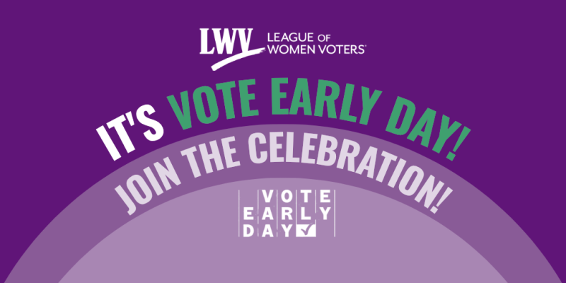 It's vote early day. Join the celebration.