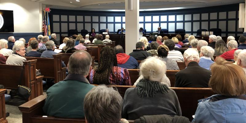 photo of attendees at National Popular Vote panel discussion