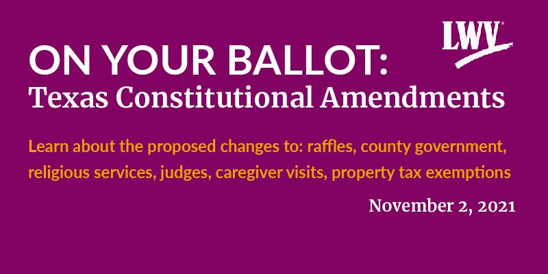 Texas Constitutional Amendments