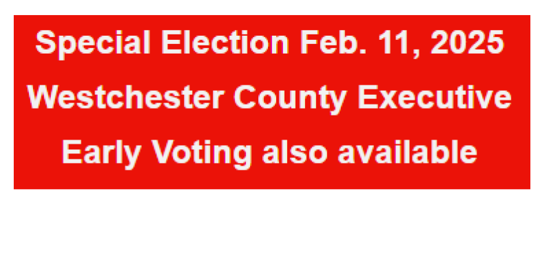 2025 Special Election County Executive Westchester