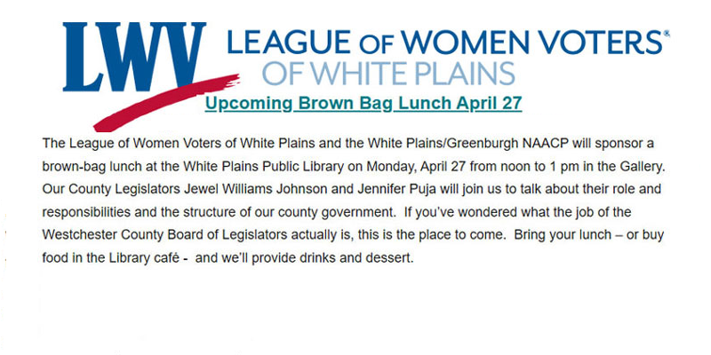 Brown Bag Lunch With County Legislators, April 27, 2026
