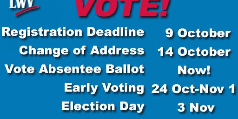 Election Deadlines November 2020