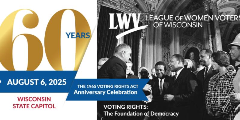 The 60th anniversary of the 1965 Voting Rights Act