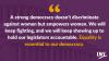 Equality is Essential for Democracy to Work