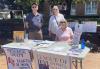 George, Barbara and Fran at the LWVFC table at Asia Festival June 2024