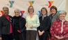 Joan Hubbard, Mary Toy, Victoria Turner, Julie Gaebe, Jean Dugan and Kathleen Farrell accept award at the 40th Annual Bayer YMCA Martin Luther King Jr. Breakfast.
